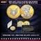 2019 24KT Gold Plated Backdrop 1oz Silver Eagle $1 w/ Box & COA Grades Other Toy