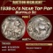 1938-d/s Buffalo Nickel Near Top Pop 5c ms67+ SEGS