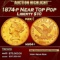 1874-p Gold Liberty Eagle Near Top Pop $10 ms64+ SEGS
