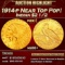1914-p Gold Indian Quarter Eagle Near Top Pop! $2 1/2 ms66+ USCG
