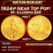 1924-p Gold St. Gaudens Double Eagle Near Top Pop! $20 ms67+ SEGS