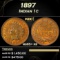 1897 Indian Cent 1c Grades ms65+ rb