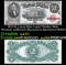 1917 $2 Large Size Legal Tender Note Thomas Jefferson Grades Choice AU Signatures Speelman/White