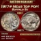 1917-p Buffalo Nickel Near Top Pop! 5c ms67+ SEGS