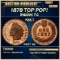 1878 Proof Indian Cent TOP POP! 1c pr67 rb SEGS