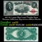 1917 $2 Large Size Legal Tender Note Thomas Jefferson Grades Select AU Signatures Elliott/Burke