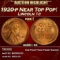1920-p Lincoln Cent Near Top Pop! 1c ms66+ rd SEGS