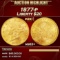 1877-p Gold Liberty Double Eagle $20 ms63+ SEGS