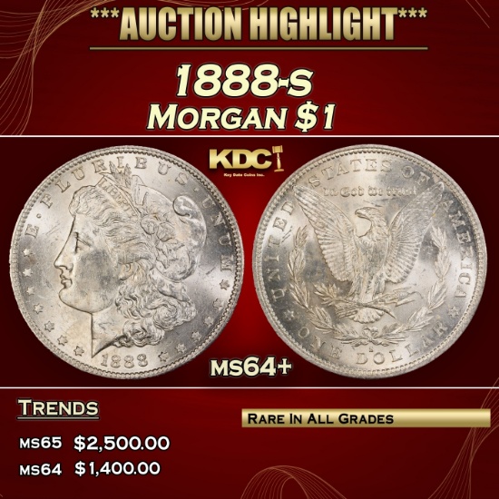 1888-s Morgan Dollar $1 ms64+ SEGS