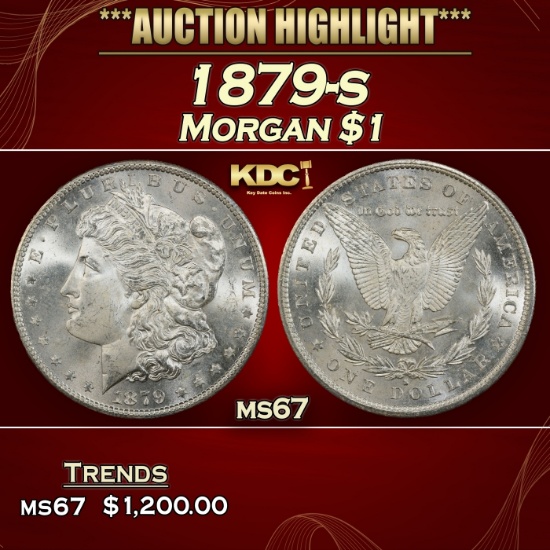 1879-s Morgan Dollar $1 ms67 SEGS