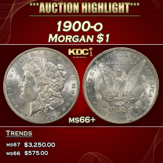 1900-o Morgan Dollar $1 ms66+ SEGS