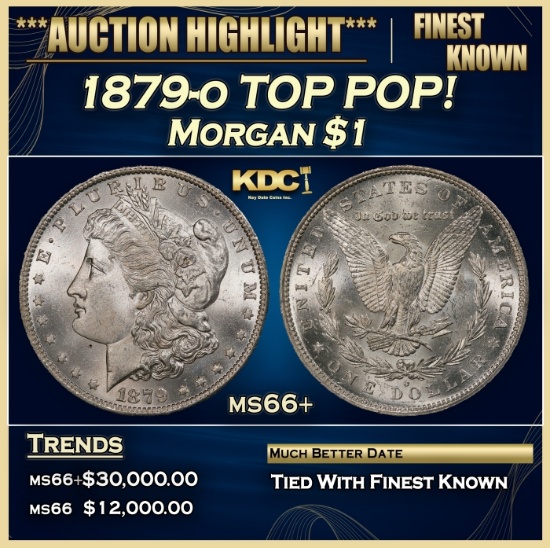 1879-o Morgan Dollar TOP POP! $1 ms66+ SEGS