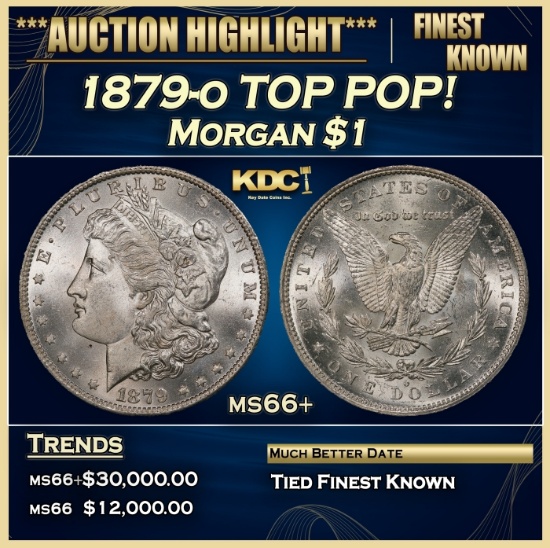 1879-o Morgan Dollar TOP POP! $1 ms66+ SEGS