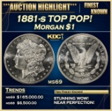 1881-s Morgan Dollar TOP POP! $1 ms69 SEGS