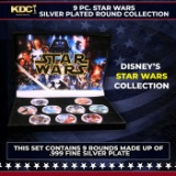 9 Coin Star Wars Silver Plated Round Collection