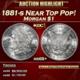 1881-s Morgan Dollar Near Top Pop! $1 ms68+ SEGS