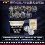 1995 STAR WARS 9 Coin Limited Edtion Official 1980 Scoreboard Inc, US Quarter Set w/ Box Grades Othe