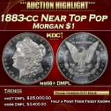 1883-cc Morgan Dollar Near Top Pop $1 ms66+ DMPL SEGS