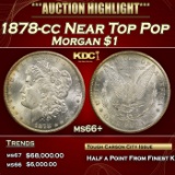 1878-cc Morgan Dollar Near Top Pop $1 ms66+ SEGS
