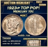 1923-p Mercury Dime TOP POP! 10c ms68+ fsb SEGS