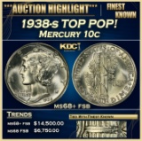 1938-s Mercury Dime TOP POP! 10c ms68+ fsb SEGS