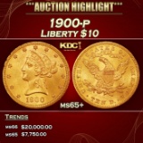 1900-p Gold Liberty Eagle $10 ms65+ SEGS