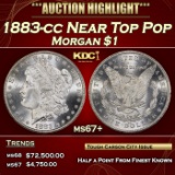 1883-cc Morgan Dollar Near Top Pop $1 ms67+ SEGS