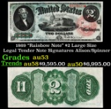 1869 $2 Large Size Legal Tender Note 
