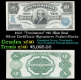 1908 $10 Blue Seal Silver Certificate 