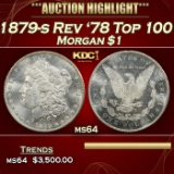 1879-s Rev '78 Top 100 Morgan Dollar $1 ms64 SEGS