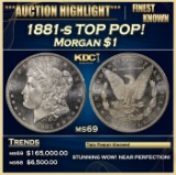 1881-s Morgan Dollar TOP POP! $1 ms69 SEGS