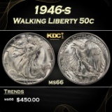 1946-s Walking Liberty Half Dollar 50c Grades GEM+ Unc
