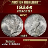 1924-s Peace Dollar $1 ms64 SEGS