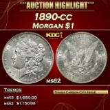 1890-cc Morgan Dollar $1 ms62 USCG