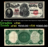 1907 $5 Large Size Legal Tender Note 