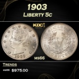 1903 Liberty Nickel 5c ms66 SEGS