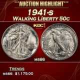 1941-s Walking Liberty Half Dollar 50c ms66 SEGS