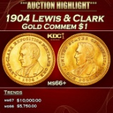 1904 Lewis & Clark Gold Commem Dollar 1 ms66+ SEGS