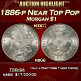 1886-p Morgan Dollar Near Top Pop $1 ms68 SEGS