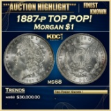 1887-p Morgan Dollar TOP POP! $1 ms68 SEGS