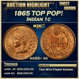 1865 Indian Cent TOP POP! 1c ms66+ rd SEGS