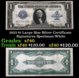 1923 $1 large size Silver Certificate Grades xf Signatures Speelman/White