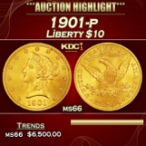 1901-p Gold Liberty Eagle $10 ms66 SEGS
