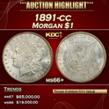 1891-cc Morgan Dollar $1 ms66+ SEGS