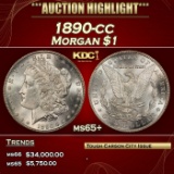 1890-cc Morgan Dollar $1 ms65+ SEGS