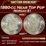 1880-cc Morgan Dollar Near Top Pop $1 ms67+ SEGS