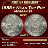 1888-p Morgan Dollar Near Top Pop $1 ms67+ SEGS