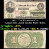 1862 $1 Large Size Legal Tender Note 