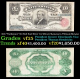 1891 $10 Red Seal Silver Certificate 