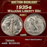 1935-s Walking Liberty Half Dollar 50c ms65 SEGS